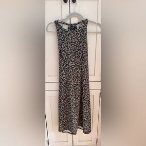 Prana Floral Racerback Open Back Athletic Dress Built-In Bra Small